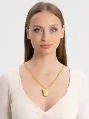 Лайм двойная цепочка с подвеской