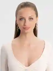 Красный серьги - подвески "Змей",