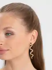 Красный серьги - подвески "Змей",