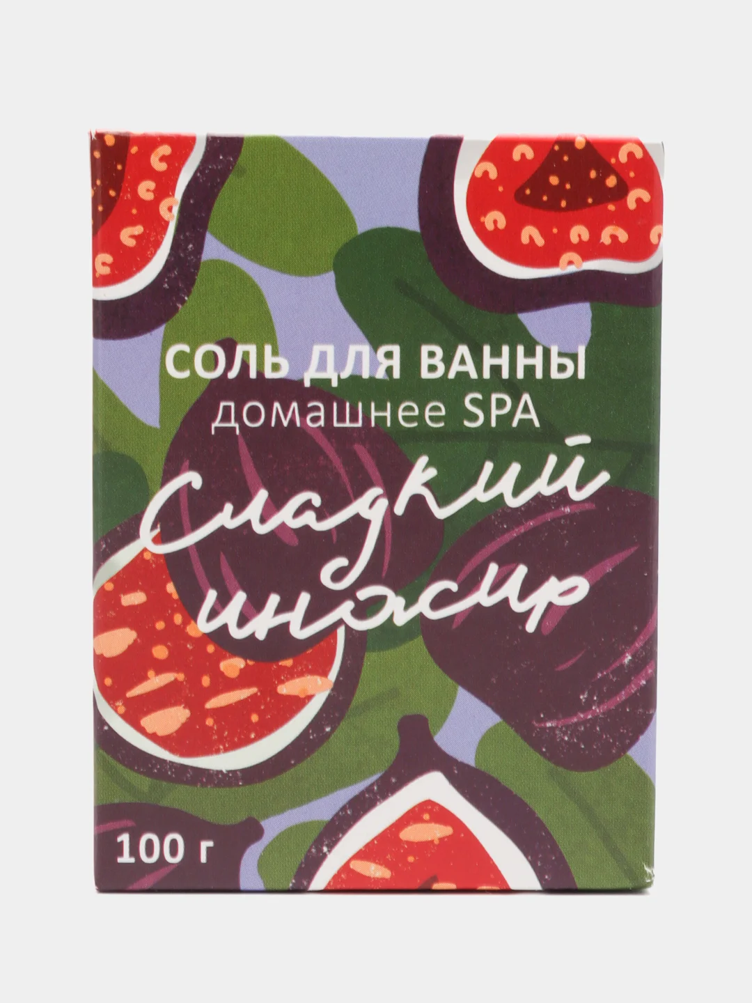Фуксия соль для ванны, с ароматами инжир / папайя / манго / клубника / малина / лимон / апельсин / яблоко, 100 г