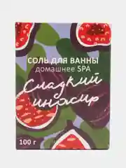 Фуксия соль для ванны, с ароматами инжир / папайя / манго / клубника / малина / лимон / апельсин / яблоко, 100 г