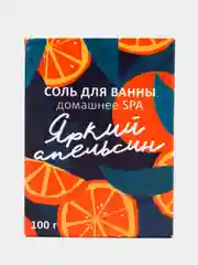 Оранжевый соль для ванны, с ароматами инжир / папайя / манго / клубника / малина / лимон / апельсин / яблоко, 100 г