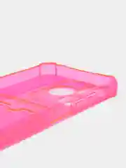 Фуксия чехол противоударный Tecno Spark 10 / 10C, Спарк 10 / 10С прозрачный, с карманом для карты