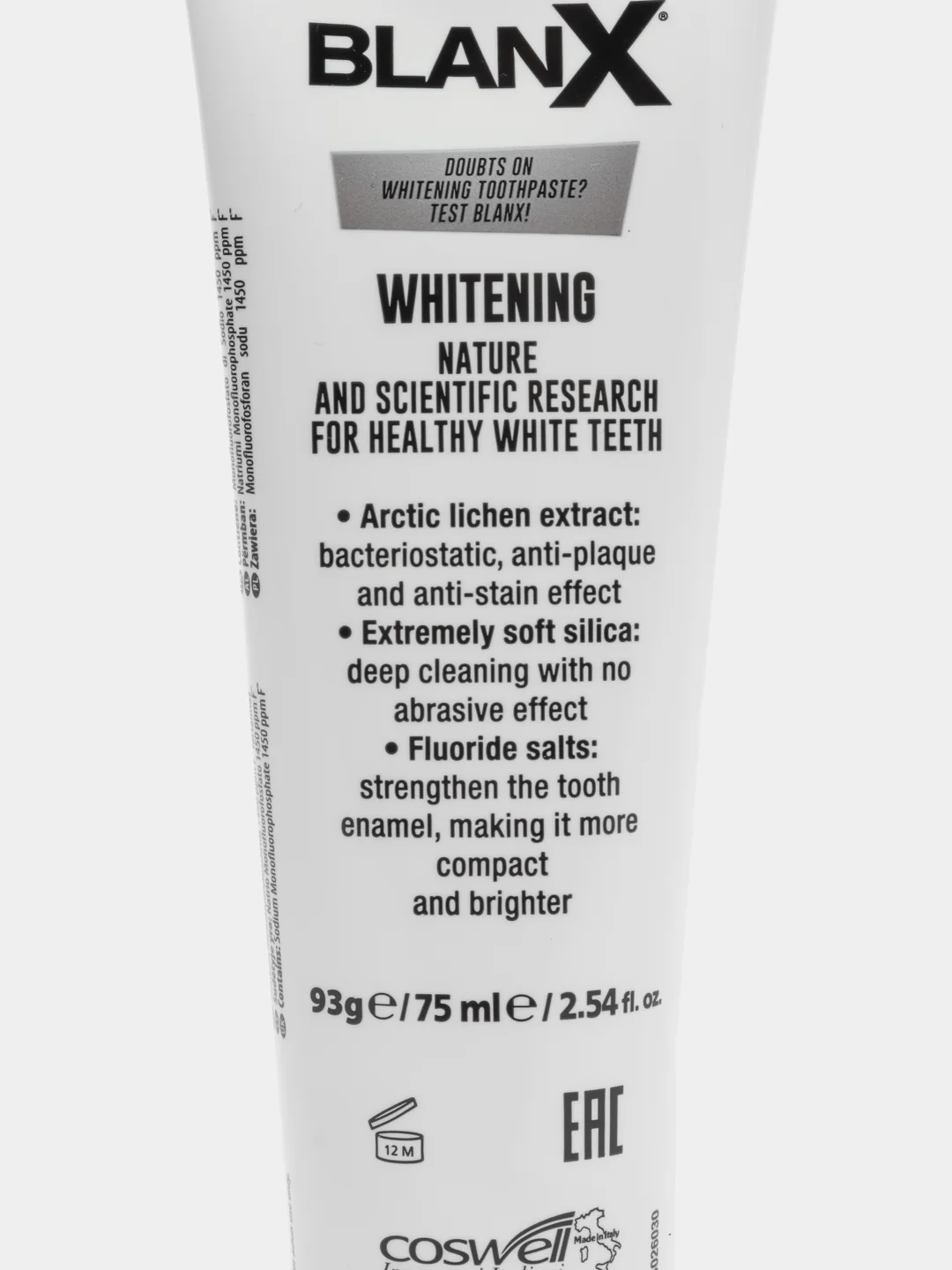 Зубная паста BlanX Advanced Whitening 75 мл, в тубе