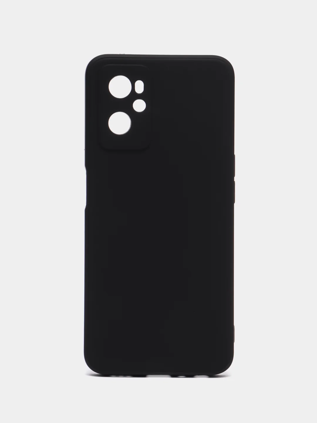 Черный чехол Realme 9i/Oppo A96 (Реалми 9 Ай/Оппо А96), силиконовый, цветной с мягким подкладом