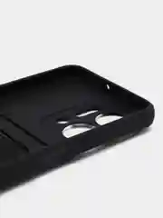 Черный чехол для Huawei Honor X7a (Хуавей Хонор Х7а) силиконовый, с карманом для карты