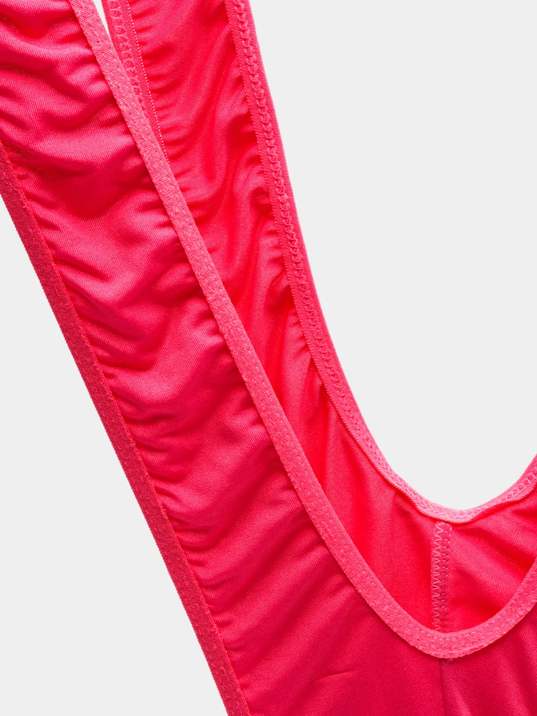 Розовый эротические мужские стринги-купальник Борат Borat Mankini, на подтяжках, для ролевых игр