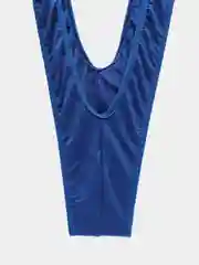 Синий эротические мужские стринги-купальник Борат Borat Mankini, на подтяжках, для ролевых игр