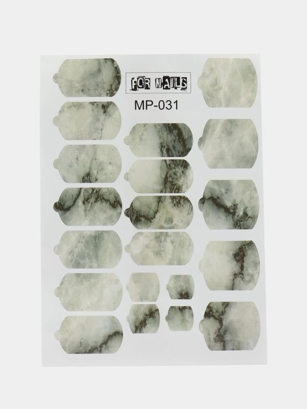 Наклейки плёнки для ногтей "Мрамор", MP031, для маникюра и педикюра