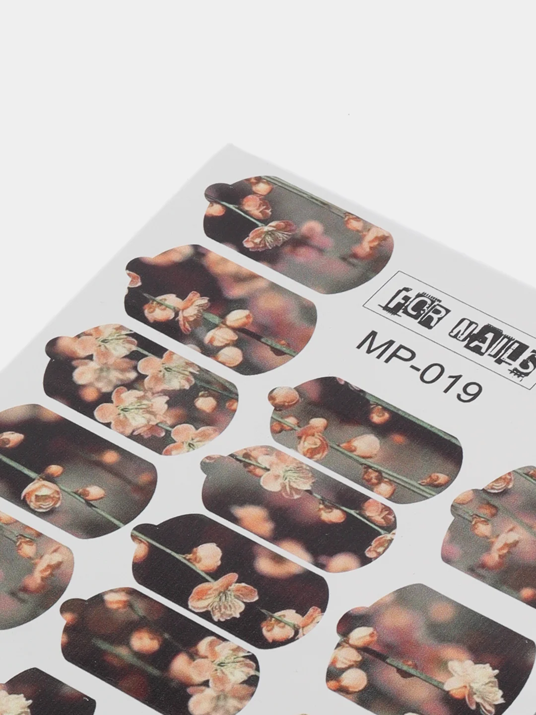 Наклейки плёнки для ногтей цветы лето, MP019, для маникюра и педикюра