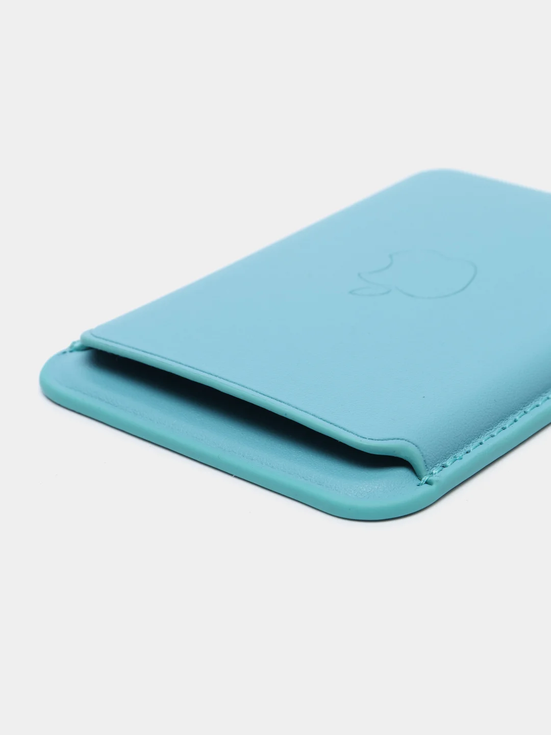 Бирюзовый картхолдер на iPhone, с поддержкой MagSafe Leather Wallet