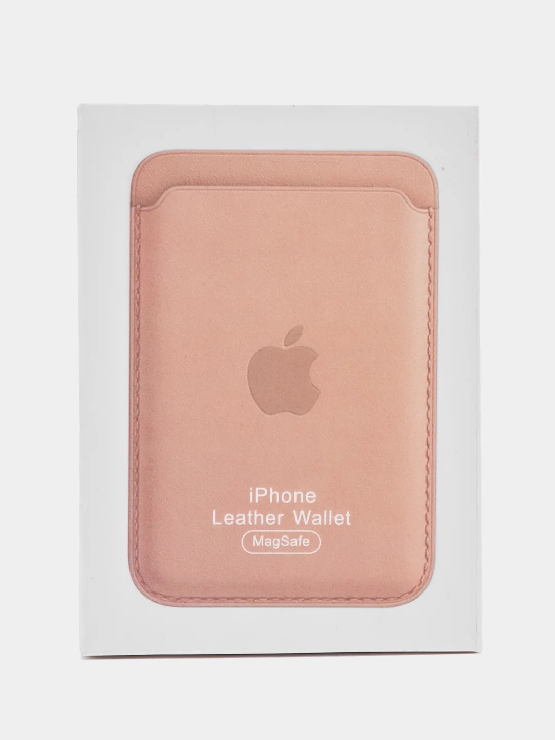 Пудровый картхолдер на iPhone, с поддержкой MagSafe Leather Wallet