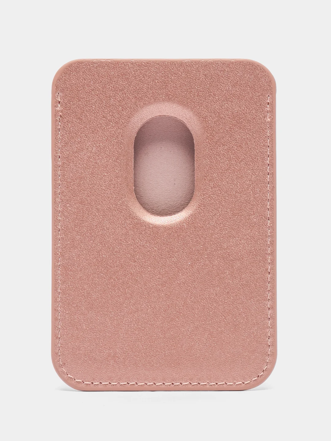 Пудровый картхолдер на iPhone, с поддержкой MagSafe Leather Wallet