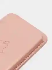 Пудровый картхолдер на iPhone, с поддержкой MagSafe Leather Wallet