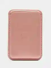 Пудровый картхолдер на iPhone, с поддержкой MagSafe Leather Wallet