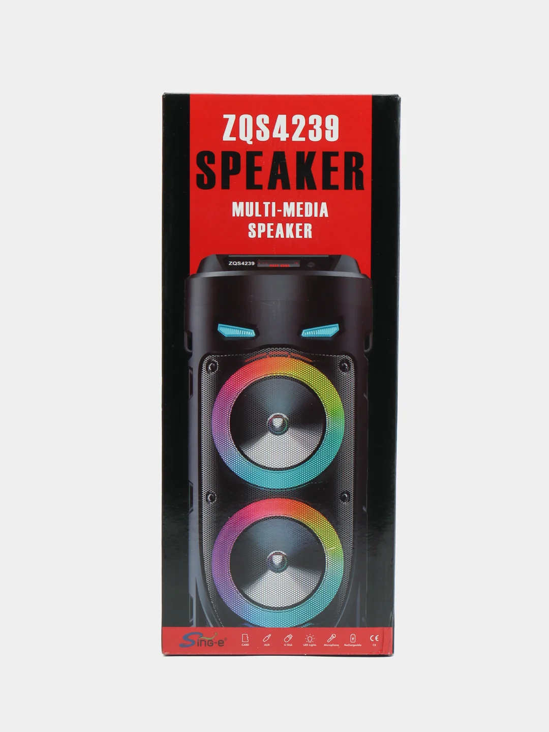 Колонка ZQS 4239, Bluetooth, беспроводная, с микрофоном