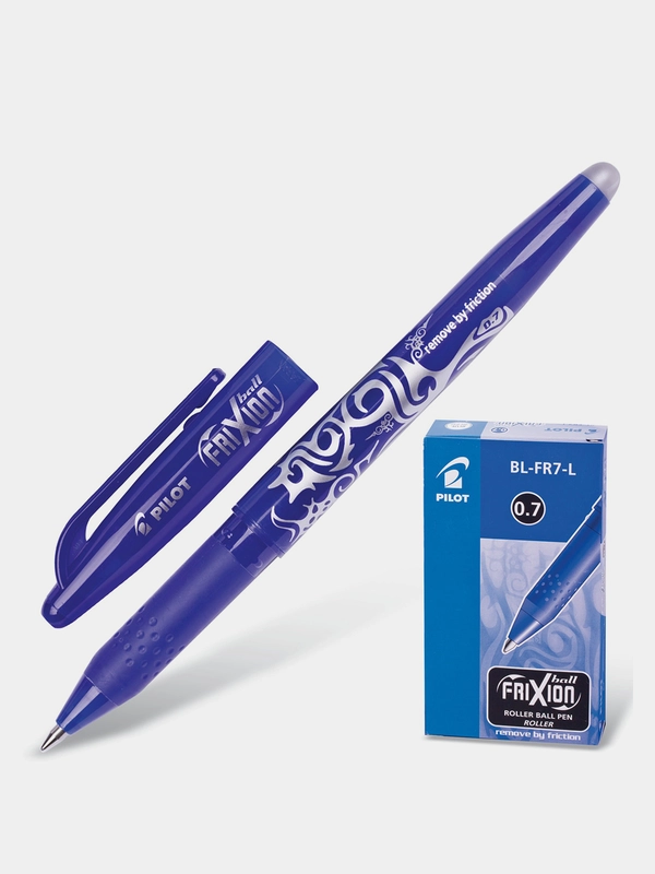 Ручка стираемая гелевая с грипом Pilot Frixion, Синяя, Bl-fr-7