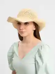 Бежевый шляпа женская
