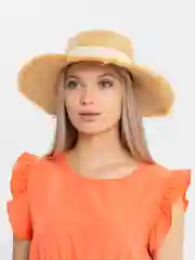 Кремовый женская соломенная шляпа