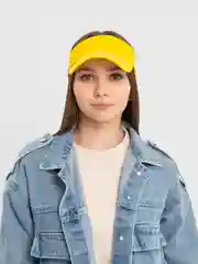 Желтый козырек для защиты от солнца, женская кепка