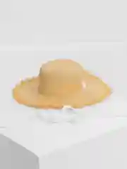 Белый женская соломенная шляпа