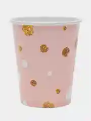 Розовый стаканчики бумажные, одноразовые, 6 шт