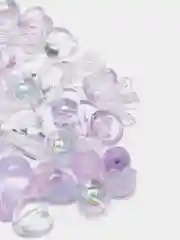 Фиолетовый бусины разноцветные