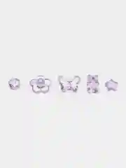 Фиолетовый бусины разноцветные