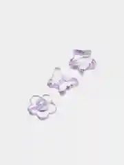 Фиолетовый бусины разноцветные