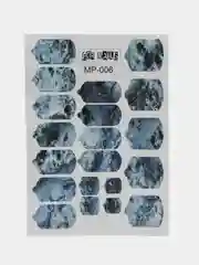 Наклейки плёнки для ногтей мрамор, море, MP006, для маникюра и педикюра