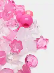 Фуксия бусины разноцветные