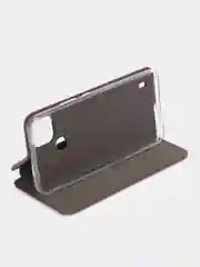 Бордовый чехол-книжка для Realme C 21 / C21 / Реалми С 21 / C21, экокожа
