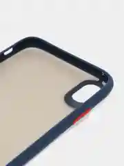Синий чехол противоударный матовый для IPhone X/XS/XR/11/11 Pro/11 Pro max/12/12 Pro/12 Pro max