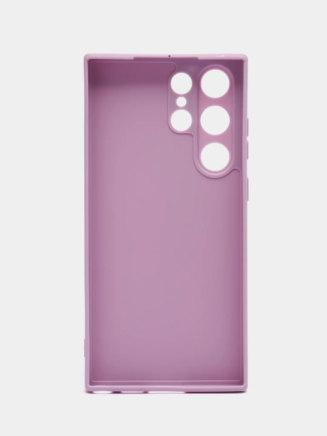 Лавандовый чехол Samsung Galaxy S23 Ultra (Самсунг С23 Ультра), силиконовый, цветной, мягки подклад