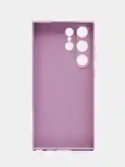 Лавандовый чехол Samsung Galaxy S23 Ultra (Самсунг С23 Ультра), силиконовый, цветной, мягки подклад