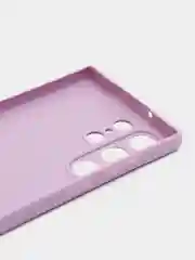 Лавандовый чехол Samsung Galaxy S23 Ultra (Самсунг С23 Ультра), силиконовый, цветной, мягки подклад
