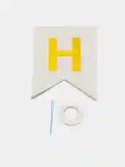 Белый растяжка из букв "Happy birthday" для дня рождения