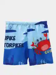 Голубой плавки детские для бассейна, купальные шорты для мальчика