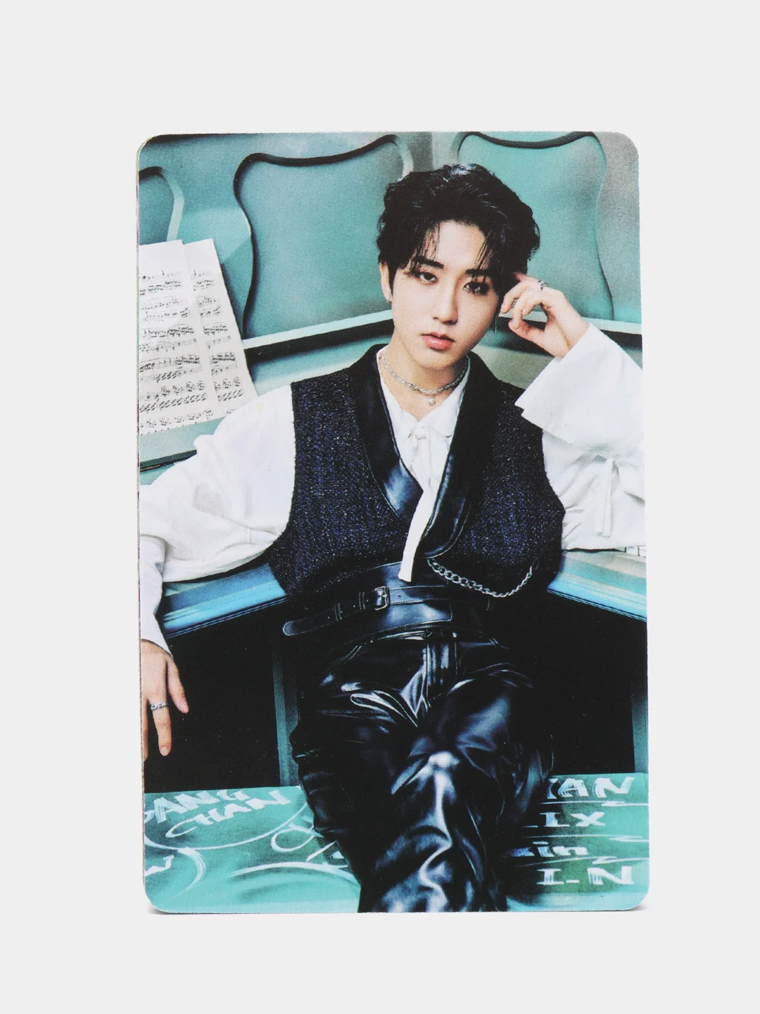 Бирюзовый карточки K-POP Stray Kids THE SOUND