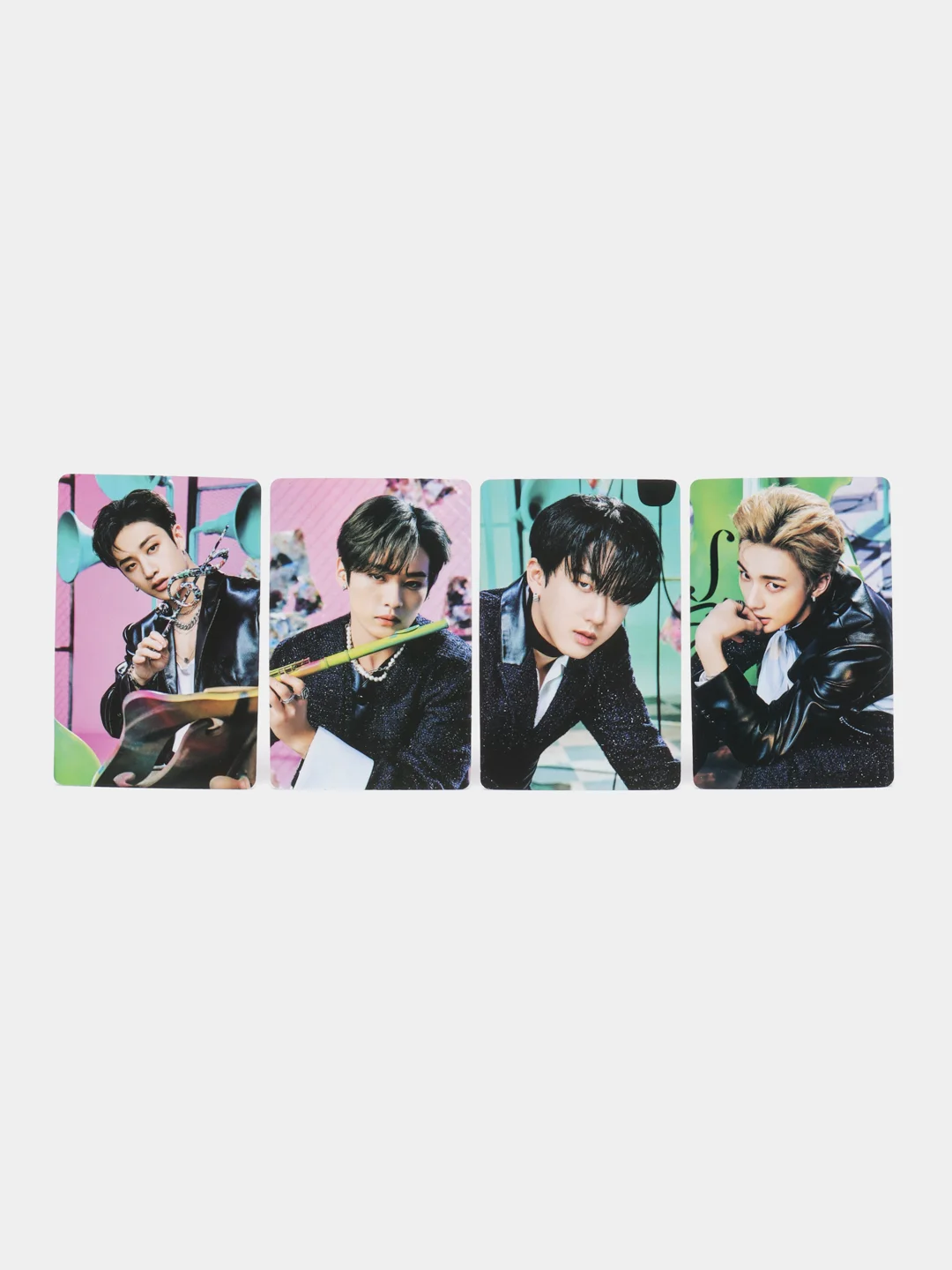 Бирюзовый карточки K-POP Stray Kids THE SOUND