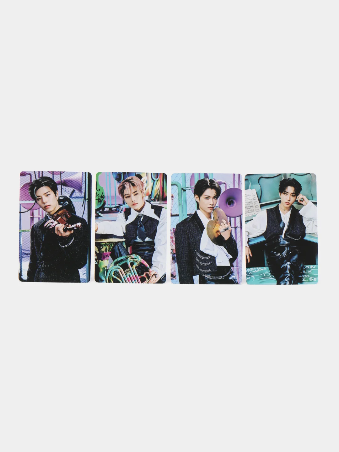 Бирюзовый карточки K-POP Stray Kids THE SOUND