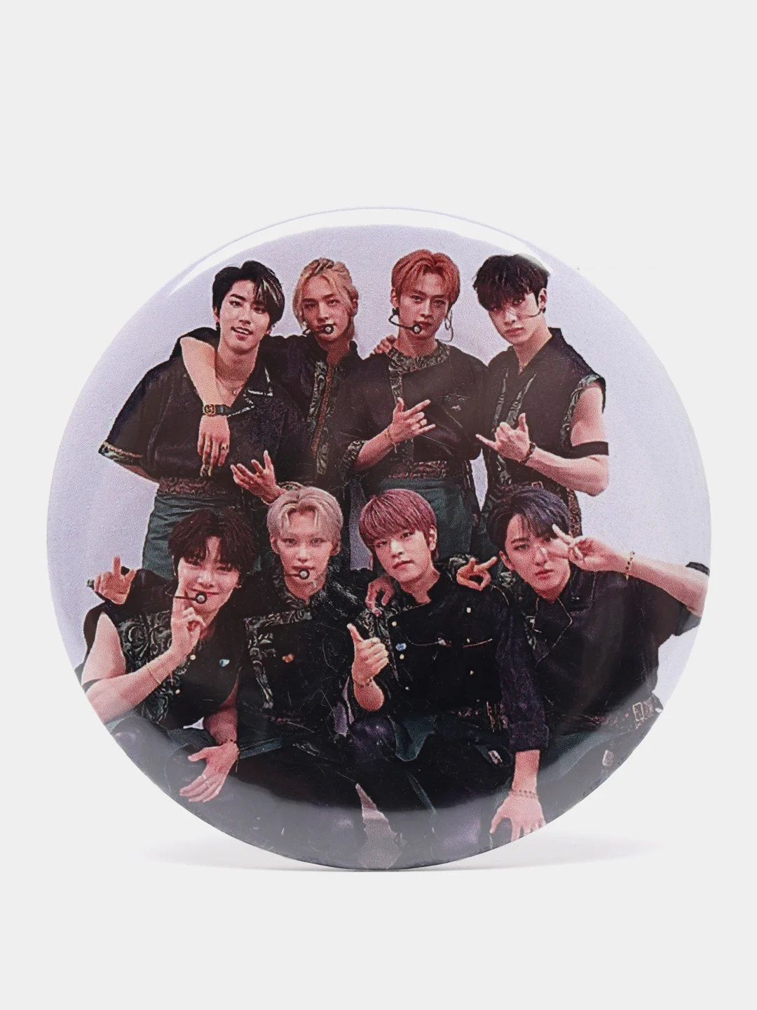 Бежевый меланж значок K-Pop Stray Kids. Значок