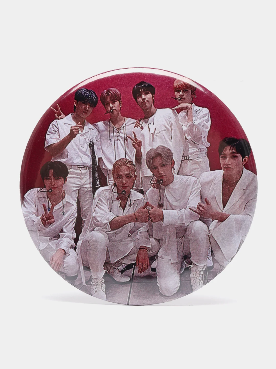 Вишнёвый значок K-Pop Stray Kids. Значок