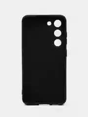 Черный чехол Samsung Galaxy S23, Самсунг Гелакси С23 силиконовый, цветной с мягким подкладом