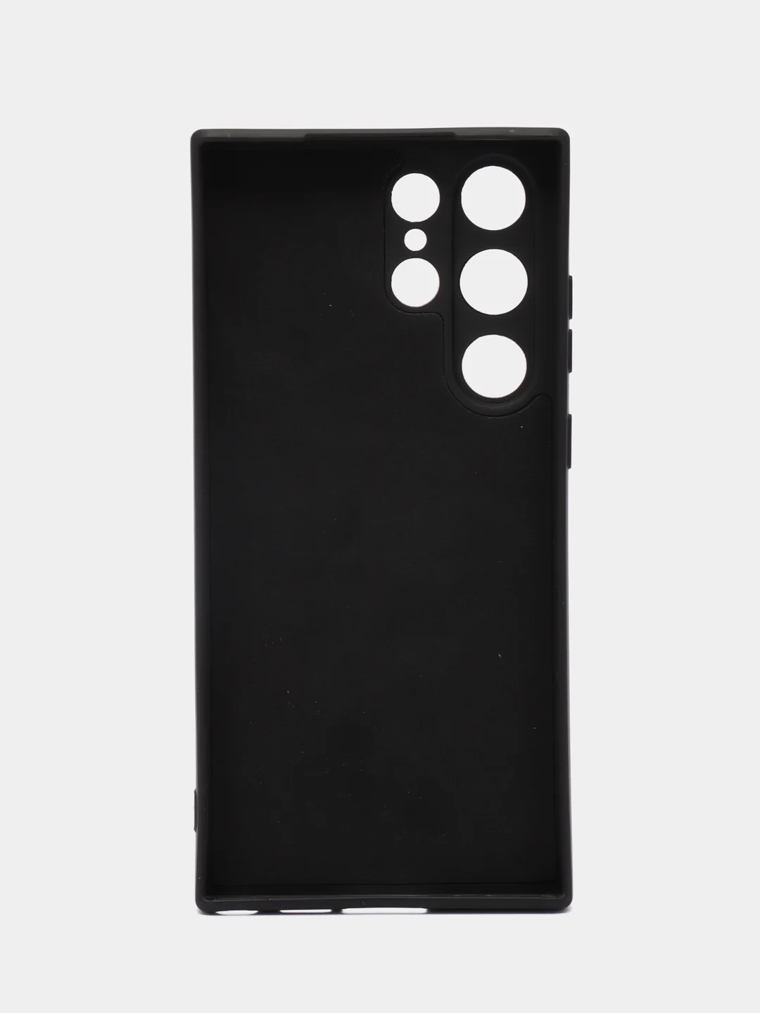 Черный чехол Samsung Galaxy S23 Ultra (Самсунг С23 Ультра), силиконовый, цветной, мягки подклад