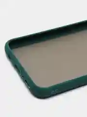 Тёмно-зелёный samsung Galaxy M21 / M30s, Галакси М21, М30с чехол матовый силиконовый с цветными кнопками