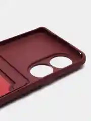 Бордовый чехол Honor 50, Huawei Nova 9, Хонор 50, Хуавей Нова 9 силиконовый, с карманом для карты