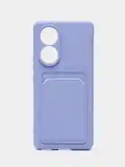 Лавандовый чехол Honor 50, Huawei Nova 9, Хонор 50, Хуавей Нова 9 силиконовый, с карманом для карты