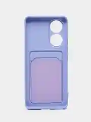 Лавандовый чехол Honor 50, Huawei Nova 9, Хонор 50, Хуавей Нова 9 силиконовый, с карманом для карты