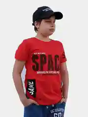 Красный футболка для мальчика